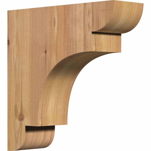 Ekena Millwork 3-1/2 in. x 12 in. x 12 in. Western Red Cedar New Brighton Smooth Corbel