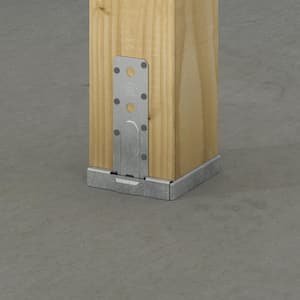 PBS Galvanized Standoff Post Base for 6x6 Nominal Lumber