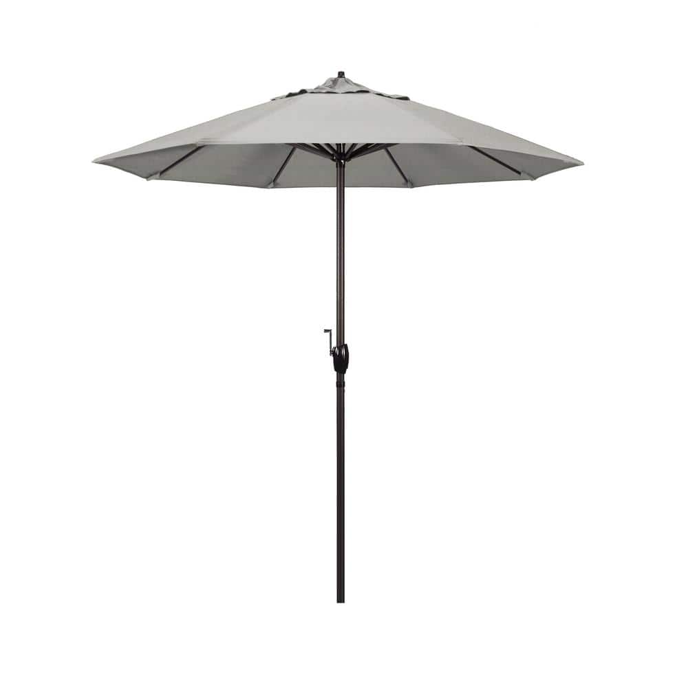 7.5 ft. Bronze Aluminum Market Auto-Tilt Crank Lift Patio Umbrella in Granite Sunbrella price history on PriceWatchPro