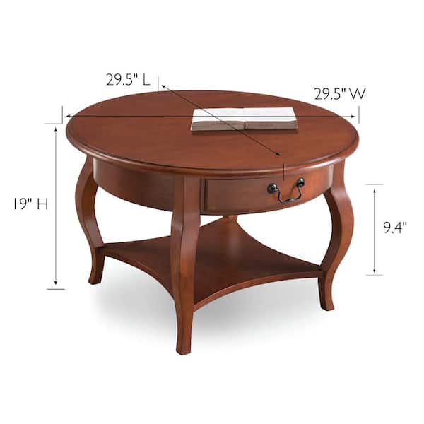 Extra Large Round Wood Tray / Cherry / Circle Coffee Table 
