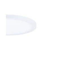 White Round LED Flush Mount Ceiling Light with Polycarbonate Shade
