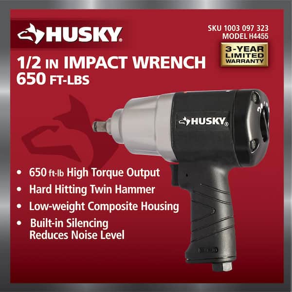 650 ft./lbs. 1/2 in. Impact Wrench