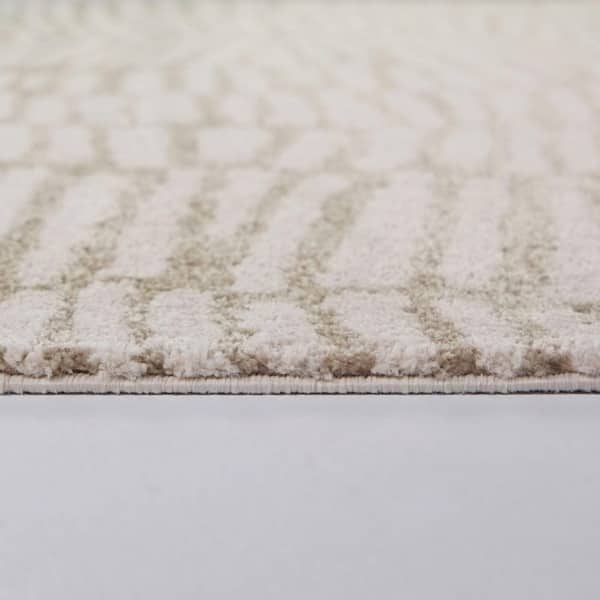 Wegner Tan 7 ft. 10 in. x 10 ft. Abstract Area Rug