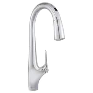 Avery Selectronic Single-Handle Pull-Down Sprayer Kitchen Faucet in Chrome
