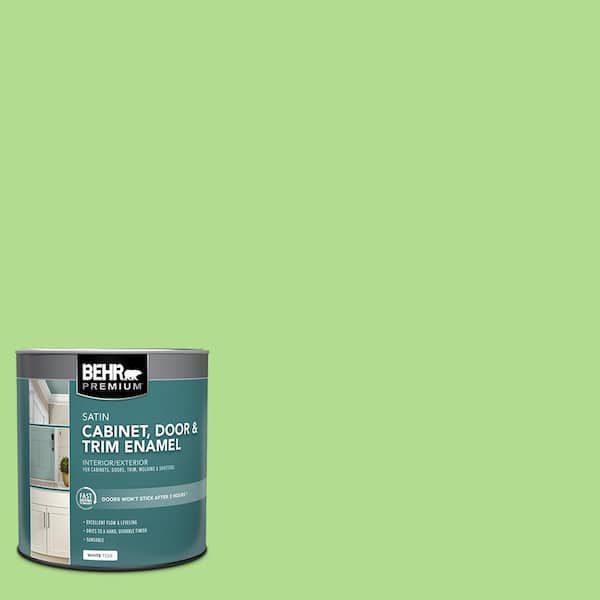BEHR PREMIUM 1 qt. #MQ4-46 Early Spring Satin Enamel Interior/Exterior Cabinet, Door & Trim Paint
