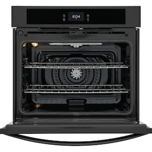 30 in. Single Electric Built-In Wall Oven with Convection in Black