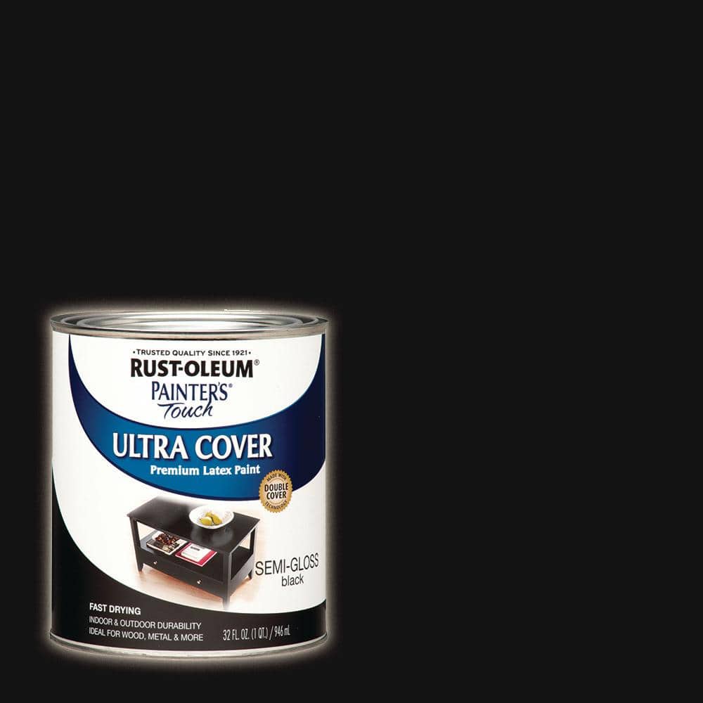 UPC 020066197452 product image for 32 oz. Ultra Cover Semi-Gloss Black General Purpose Paint | upcitemdb.com