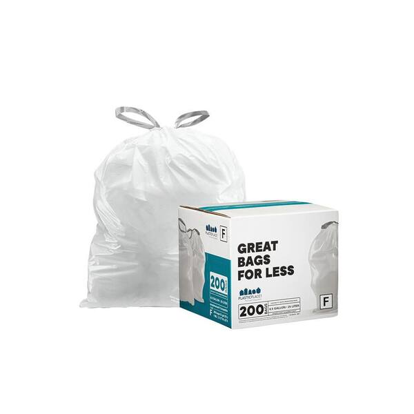 Plasticplace 4 Gal. 17 in. x 16 in. 0.7 mil White Lavender and Soft ...