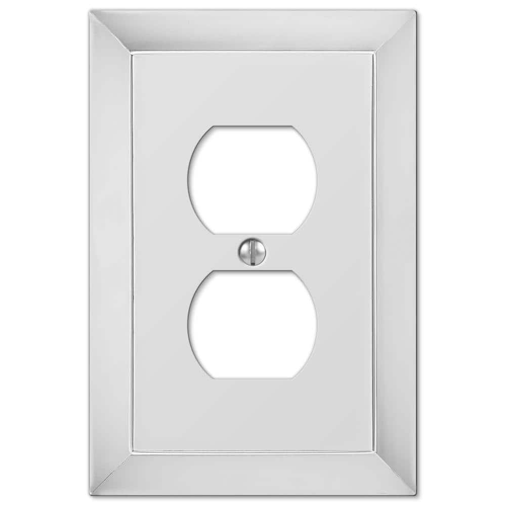 Studio 1-Gang Polished Chrome Duplex Metal Wall Plate price history on PriceWatchPro