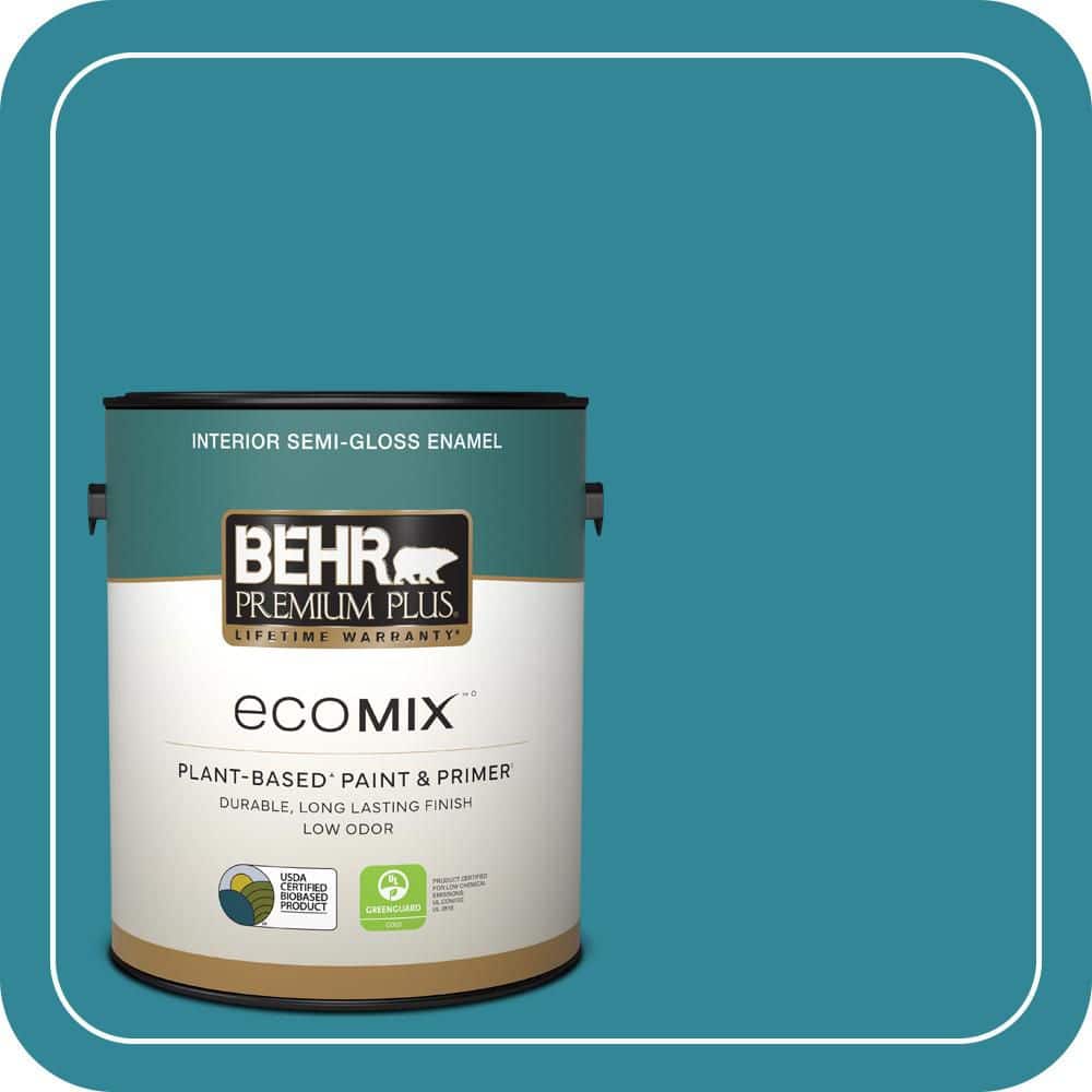 1 gal. #M470-6 Precious Stone Semi-Gloss Enamel EcoMix Plant-Based Interior Paint & Primer price history on PriceWatchPro