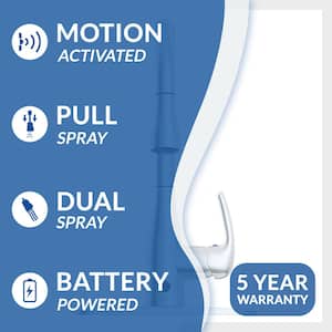 Motion Activated Single-Handle Pull-Down Sprayer Kitchen Faucet in Chrome
