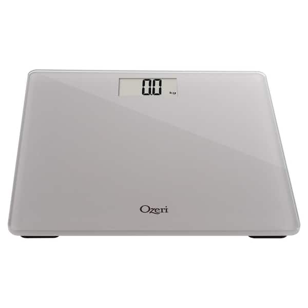Ozeri Precision Digital Bath Scale 400 Lbs Edition In Tempered Glass White 