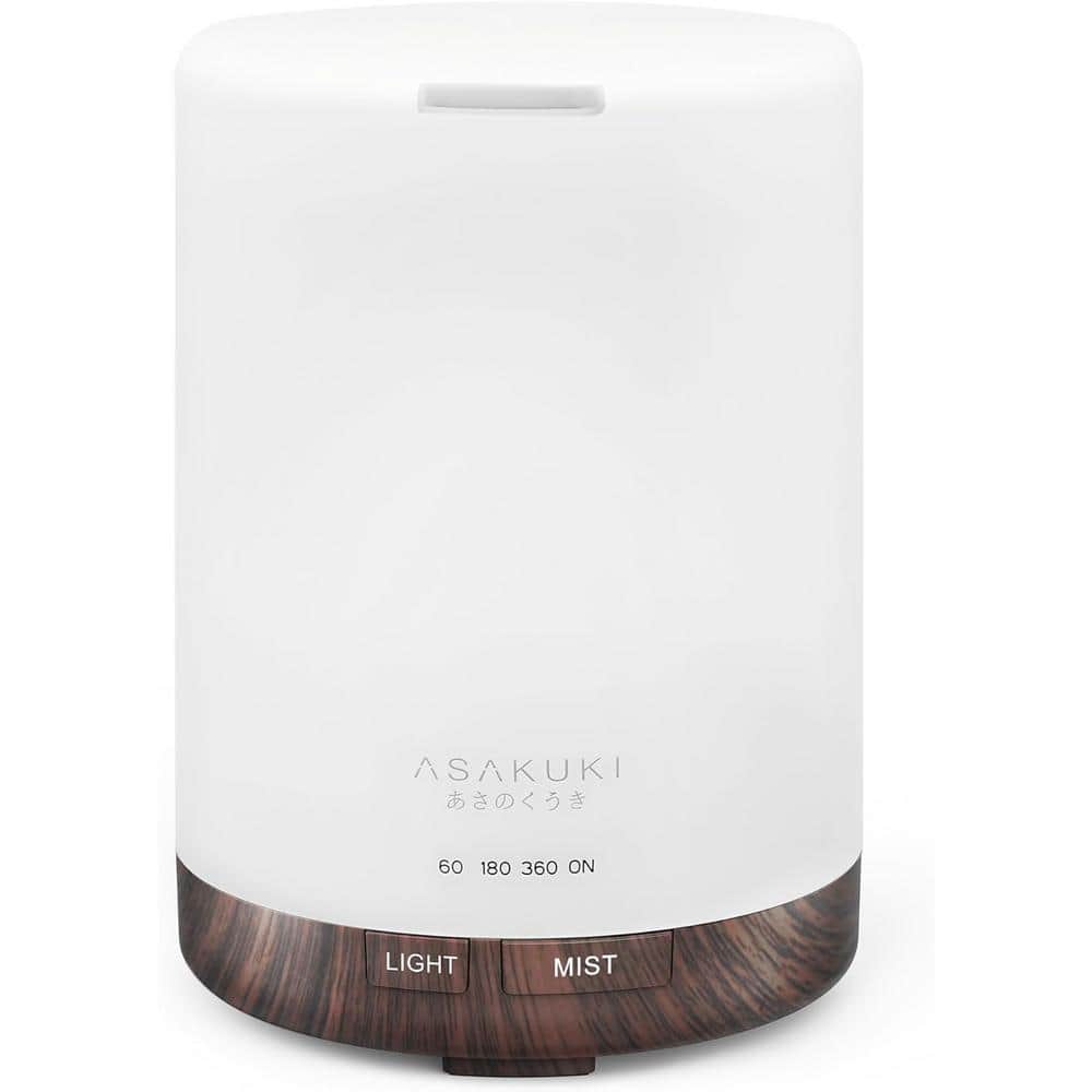 0.079 Gal. 5-in-1 Humidifier Oil Diffuser with 7 LED Color Changing Light and Auto-Off Safety Switch in Brown price history on PriceWatchPro