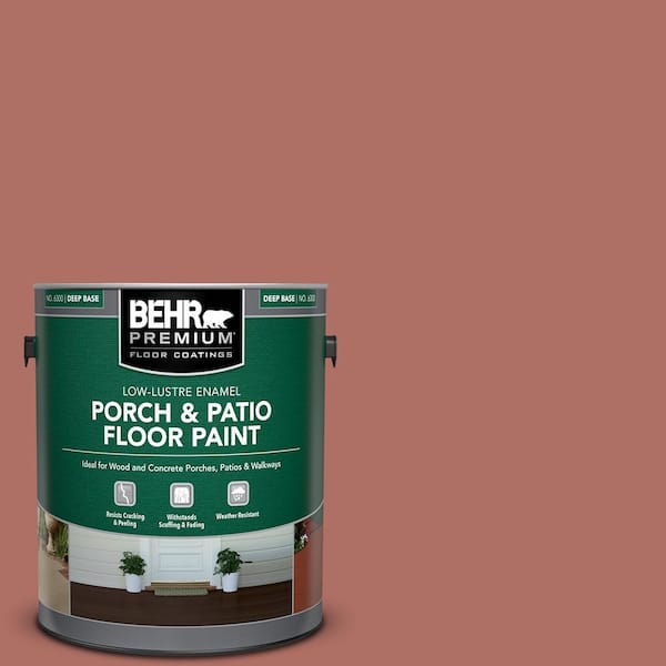 BEHR PREMIUM 1 gal. #PPF-20 New England Brick Low-Lustre Enamel Interior/Exterior Porch and Patio Floor Paint