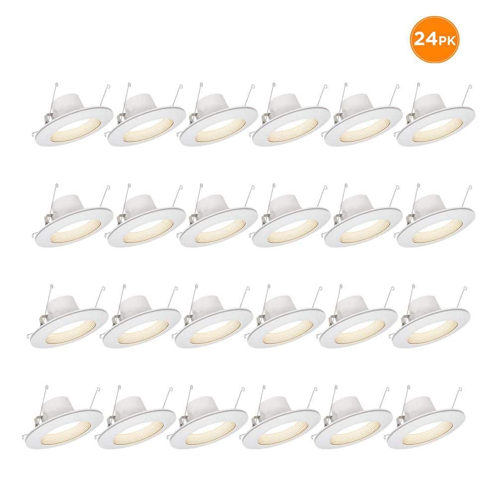 6 in. Adjustable CCT Retrofit Integrated LED Recessed Downlight Trim with N