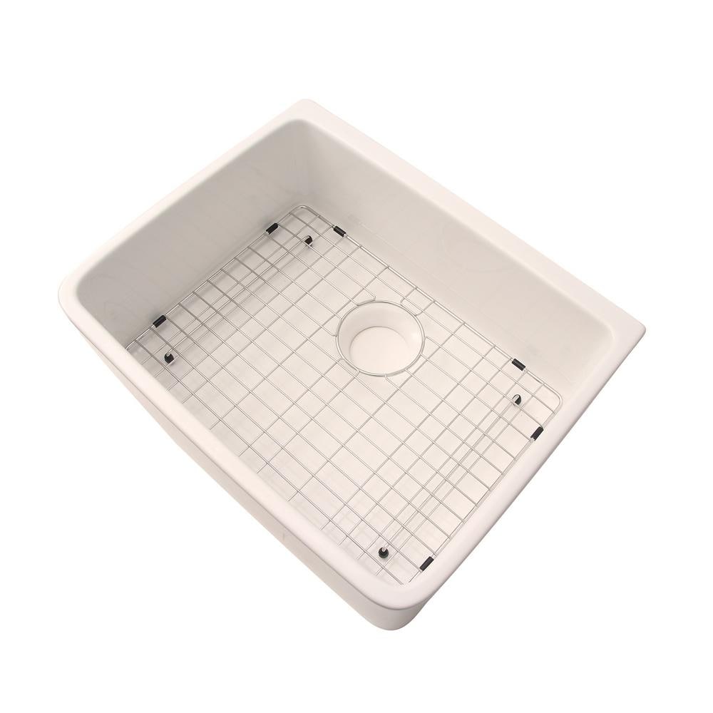 Brooke 24" Biscuit Fireclay Farmhouse Apron Front Sink
