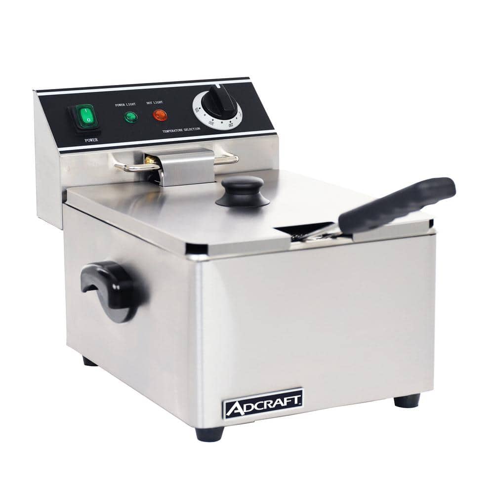 6 qt. Stainless Steel Single Tank Deep Fryer