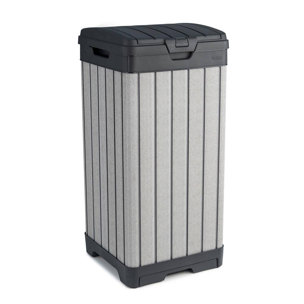 Nestl Outdoor Trash Can with Lid - 30 Gallon Durable Wicker