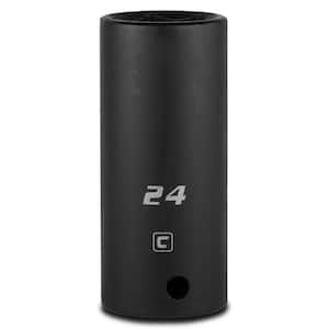 1/2 in. Drive 24 mm 6-Point Metric Deep Impact Socket