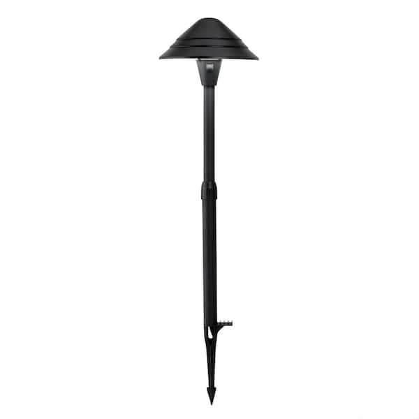 Hampton Bay Low Voltage Black Plug-in Integrated Led Landscape Path 