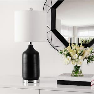 Bergen 27 in. Black Table Lamp with USB Port