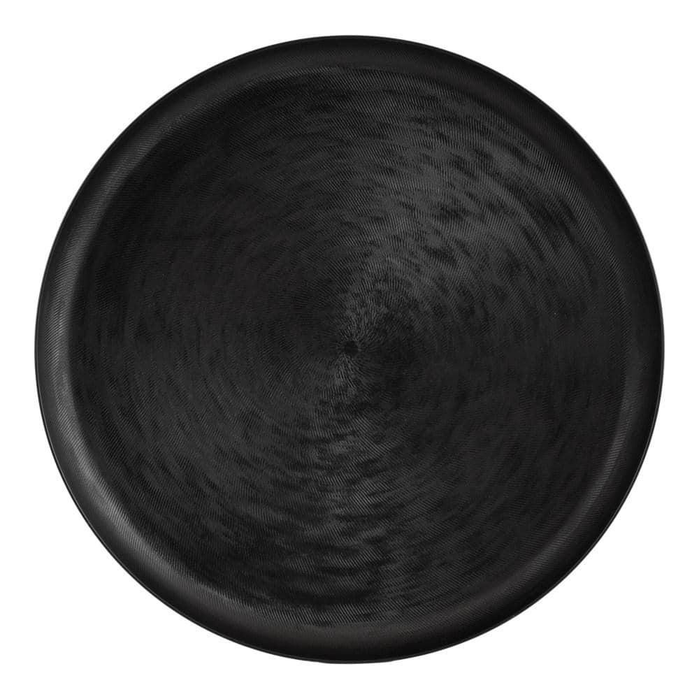 Stovring Black Round Metal 16" Decorative Tray