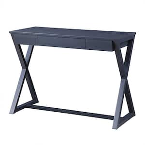 Nalo 42 in. Black Rectangle Wood Console Table