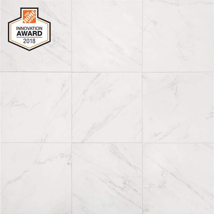 Lifeproof Carrara 18 in. x 18 in. Glazed Porcelain Floor and Wall Tile (17.6 sq. ft./case)