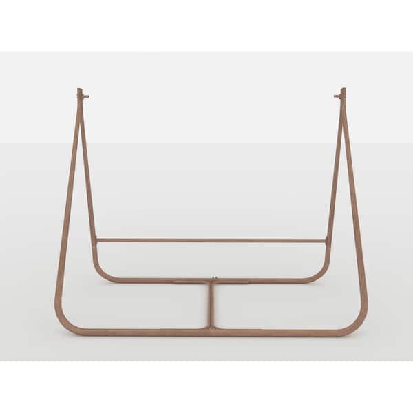 70.8 in. Seats 2-People Metal Patio Swing with Stand for Indoor, Outdoor
