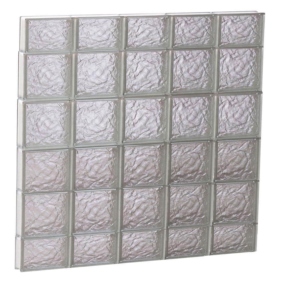 38.75 in. x 42.5 in. x 3.125 in. Frameless Ice Pattern Non-Vented Glass Block Window price history on PriceWatchPro