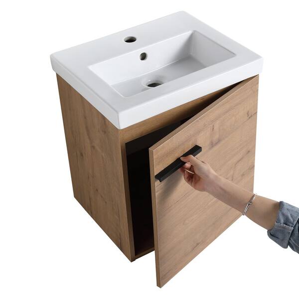 823♡ ARTCHIRLY 18 in. W x 15. in D. x 21 in. H Bathroom Vanity in