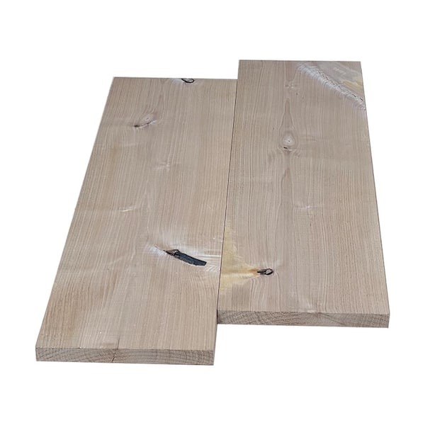 Swaner Hardwood 1 in. x 8 in. x 6 ft. Knotty Alder S4S Hardwood Board (2-Pack)