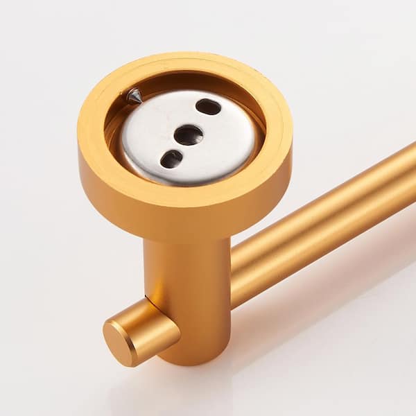 JimsMaison Wall Mounted Toilet Paper Holder in Brushed Gold