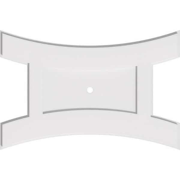 Ekena Millwork 30 in. W x 20 in. H x 1 in. ID x 1 in. P Haven Architectural Grade PVC Contemporary Ceiling Medallion