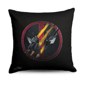 Marvels Deadpool 3 Swiped Printed 18 x 18 Multicolor Throw Pillow