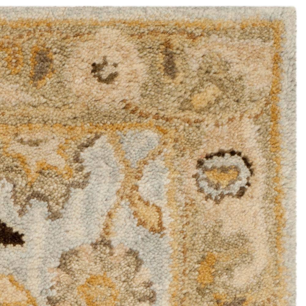 Light Blue Handmade Wool Tufted Runner Rug