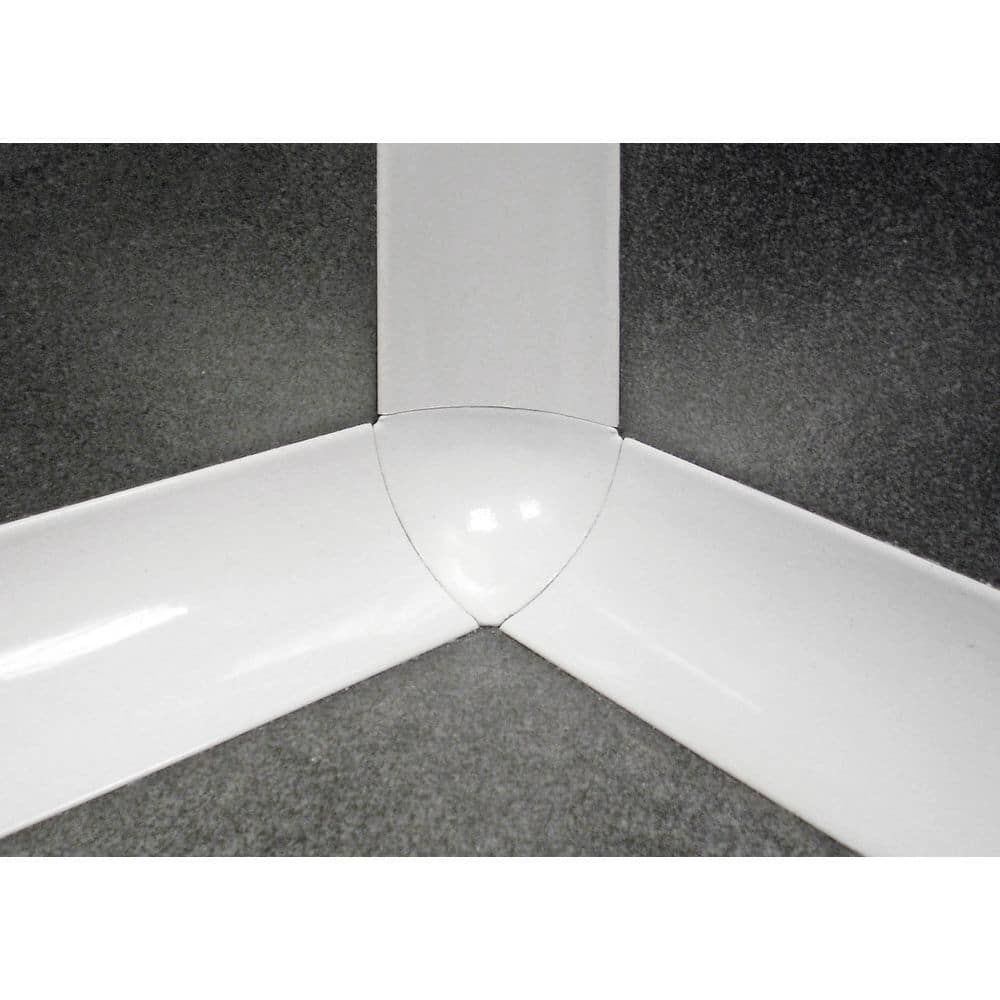 DURACOVE 0 in D x 1.1 in W x 0 in L X 0 in L Concave Int Crnr (3 Way) Alumium Pwdr Ctd White Molding and Transition Trim price history on PriceWatchPro