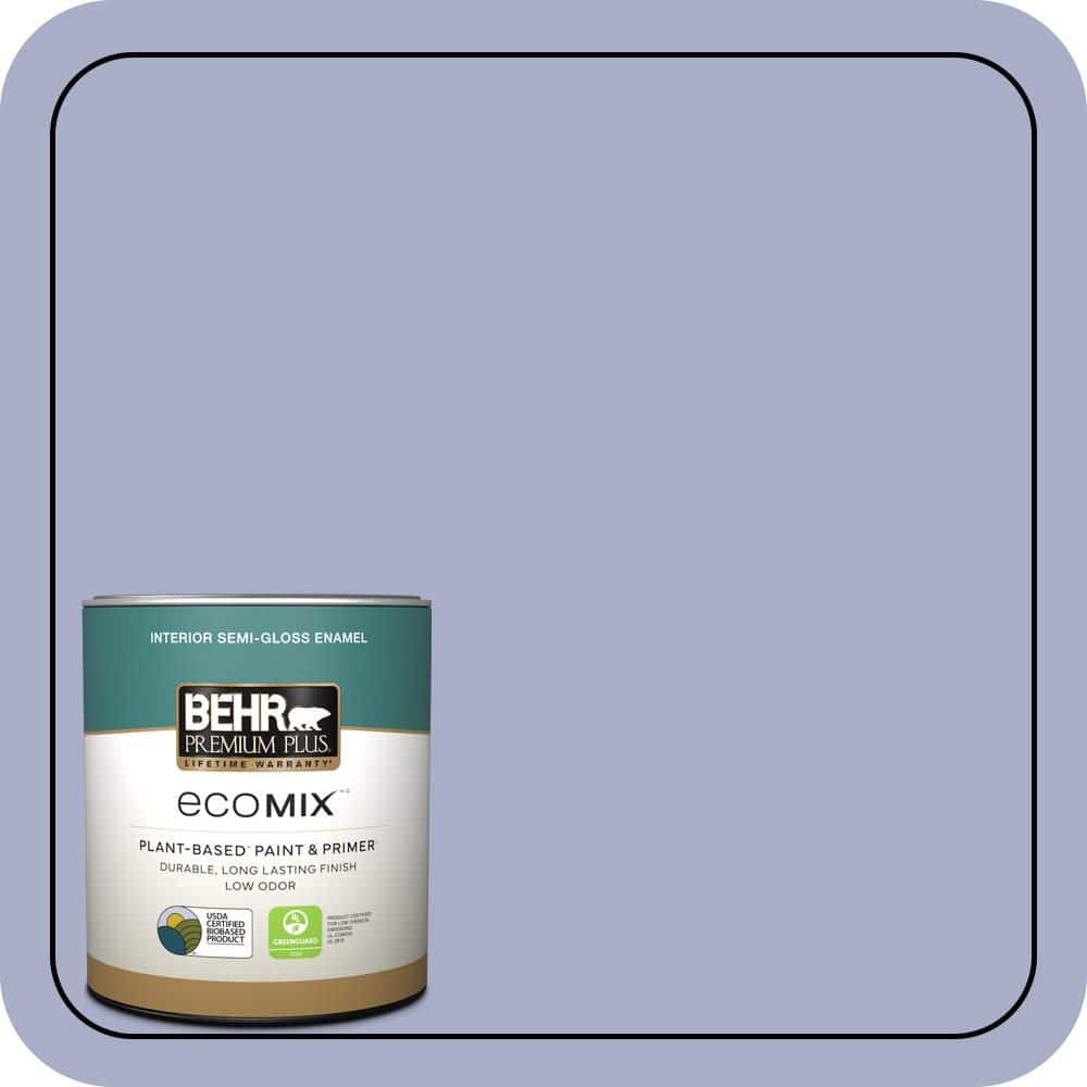 1 qt. #S540-3 Meadow Phlox Semi-Gloss Enamel EcoMix Plant-Based Interior Paint & Primer price history on PriceWatchPro