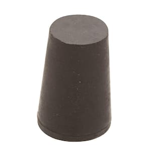 15/16 in. x 11/16 in. Black Rubber Hole Plug