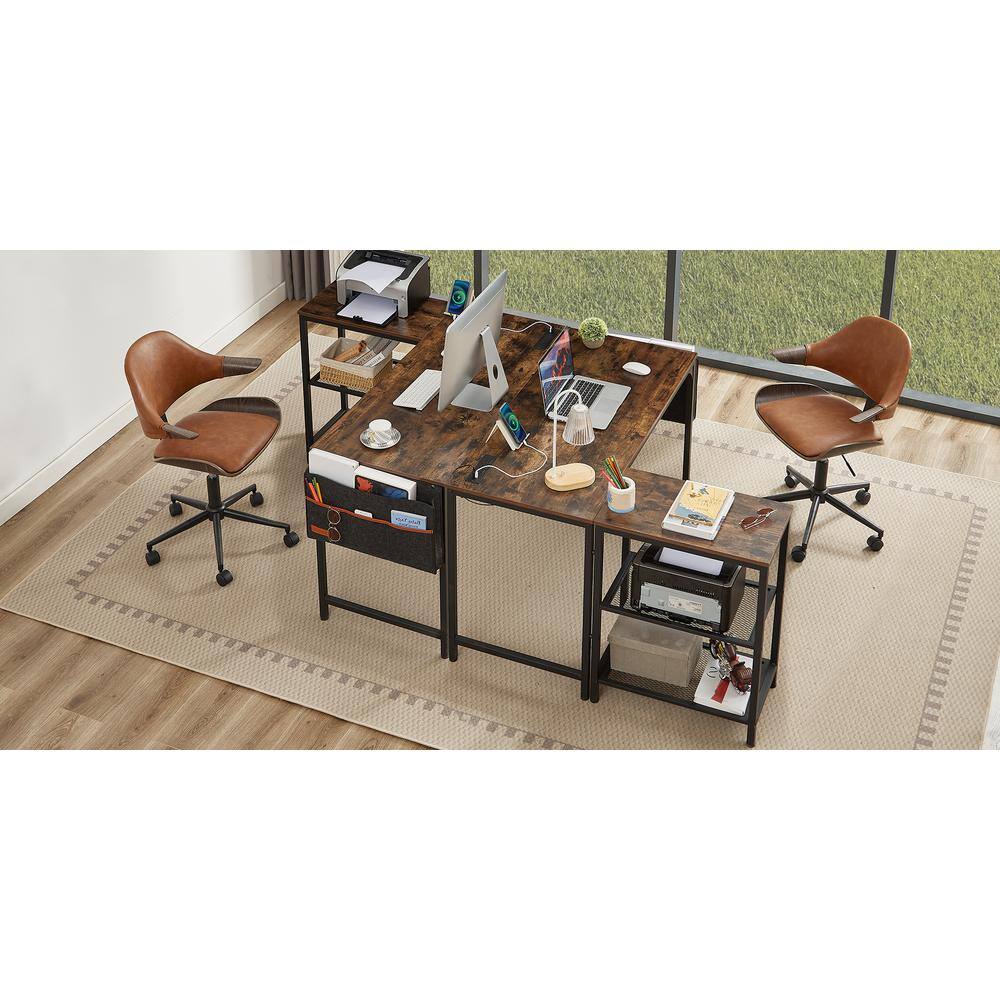 VECELO L-Shaped Computer Desk - Thumbnail 4