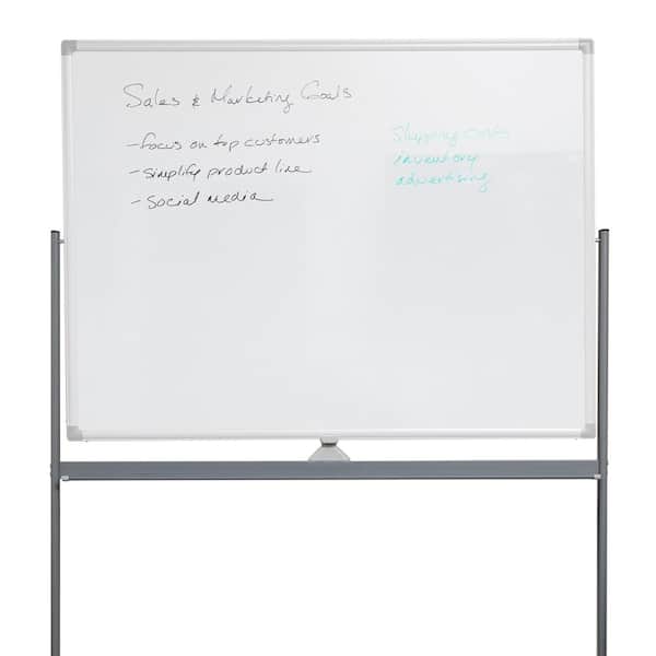 Mind Reader Portable Magnetic Erase Double Sided White board with Flip Quality Board, White ROLLBOARD-WHT - The Home Depot