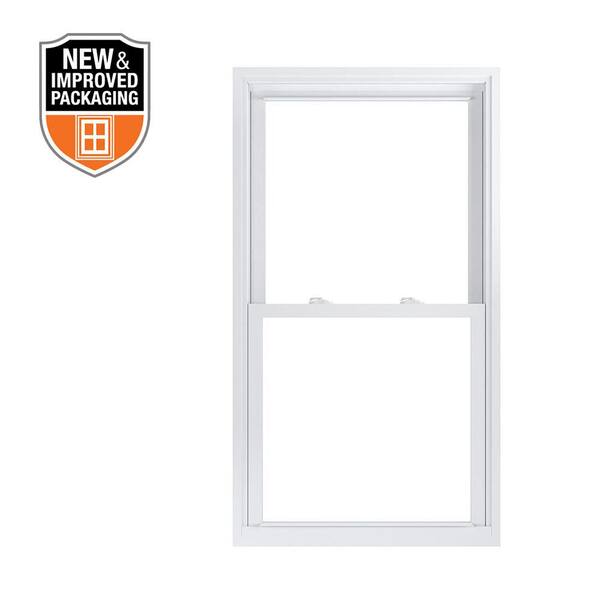 29.75 in. x 53.25 in. 70 Pro Series White Double Hung Low-E Argon Glass Vinyl Replacement Window, Screen Incl