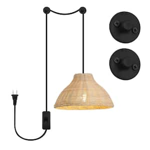 1 Light Rattan Pendant Light