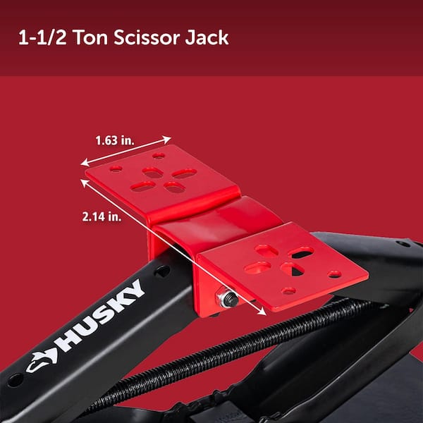 Husky 1.5 Ton Scissor Jack HD00113N-TD-CM - The Home Depot
