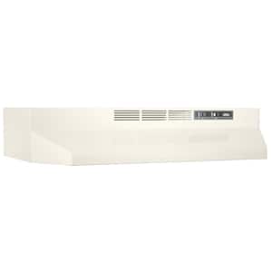 BUEZ1 30 in. Ductless Under Cabinet Range Hood with Light and Easy Install System in Bisque