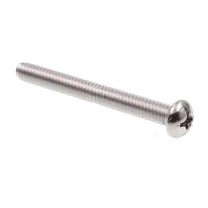 #12-24 x 2 in. Grade 18-8 Stainless Steel Phillips/Slotted Combination Drive Round Head Machine Screws (50-Pack)