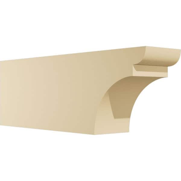 Ekena Millwork 6 in. W x 10 in. H x 30 in. L Standard Yorktown Signature Polyurethane Outlooker, Primed Tan