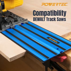 110 in. Track Saw Guide Rail with Protective Bag for DeWalt Track Saws, Incl. 2x55 in. Guide Rails and 1 Connector