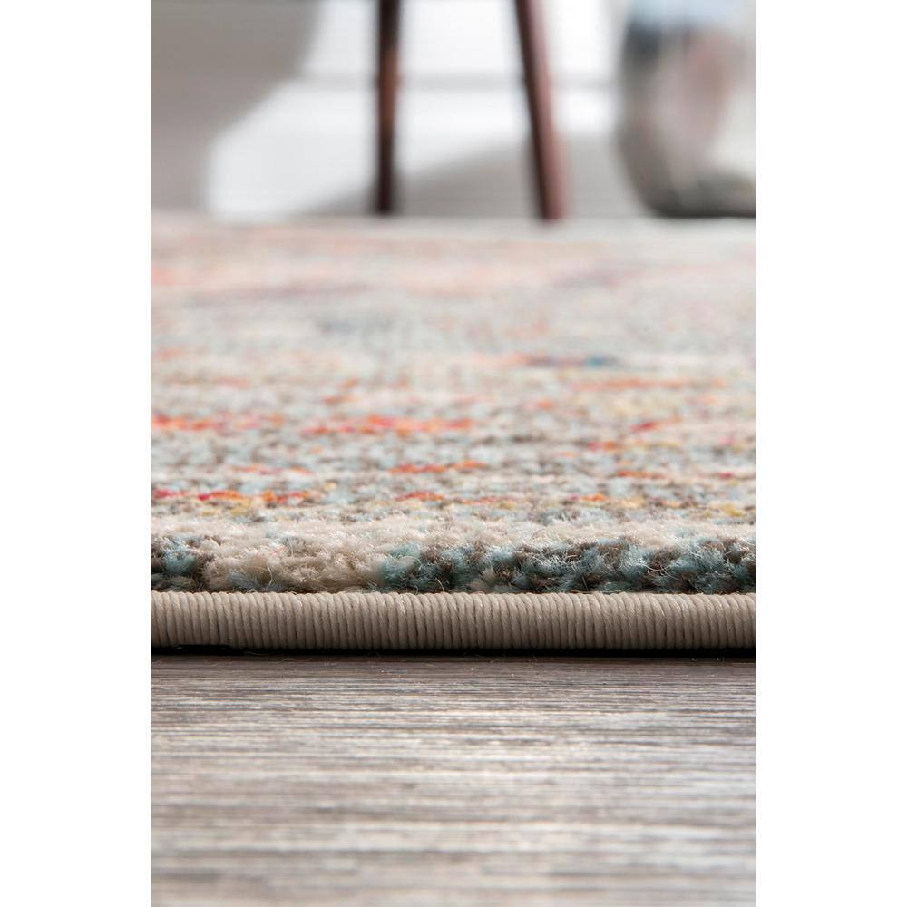 Sarita Gray Rectangular Synthetic 10' x 14' Area Rug