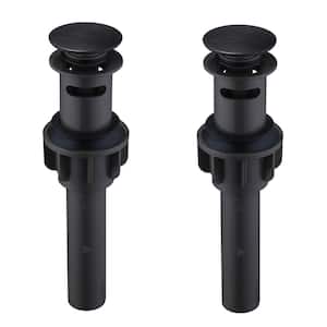 Pop-up Drain Assembly Stopper with Overflow in Oil Rubbed Bronze 2-Piece